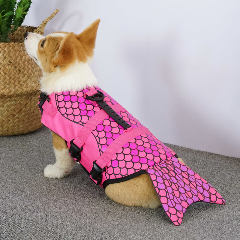 Dog Life Jacket - Summer Puppy Big Dog Swimsuit Shark