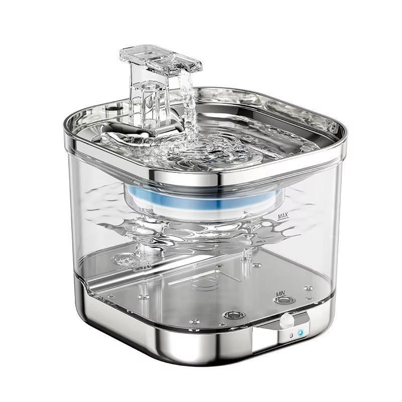 Pet Water Fountain - Automatic Pet Drinking Fountain Stainless Steel