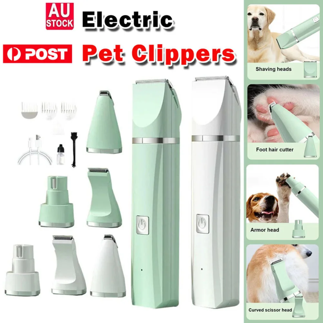 Pet Supplies Warehouse - Professional 4-in-1 Electric Pet Grooming Tool