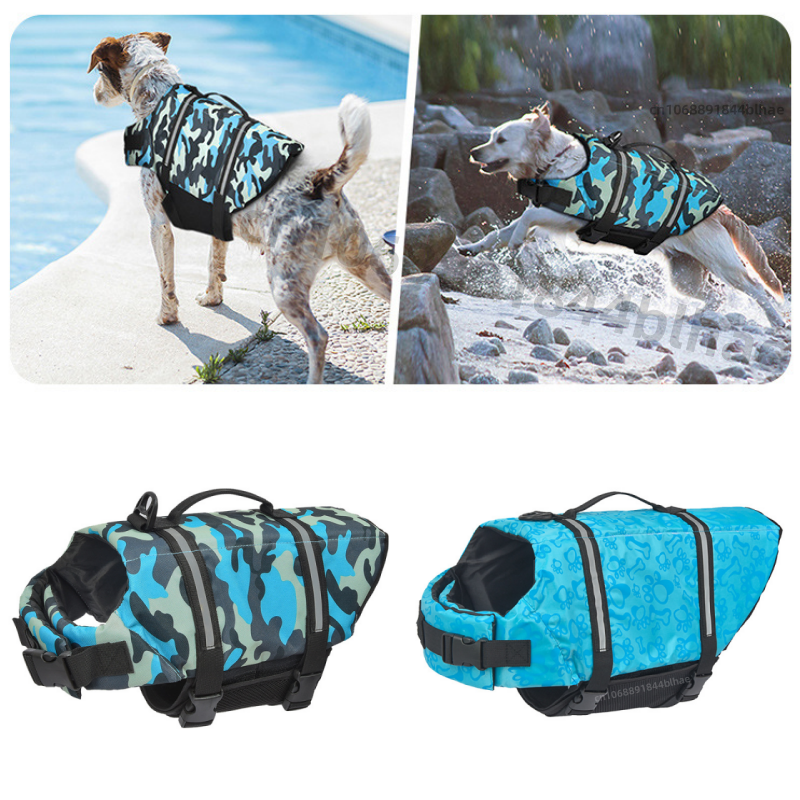 Dog Life Jacket - Adjustable Dog Life Jacket with Rescue