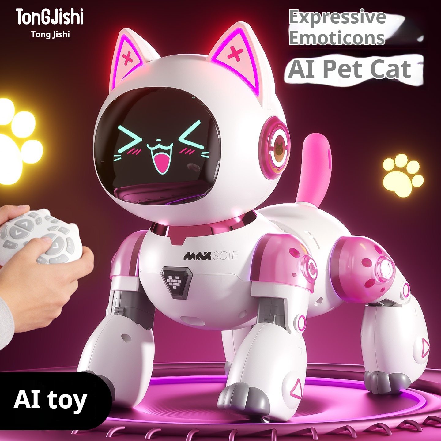 Interactive Cat Toy - Ai Remote Control Dancing Cat Robot