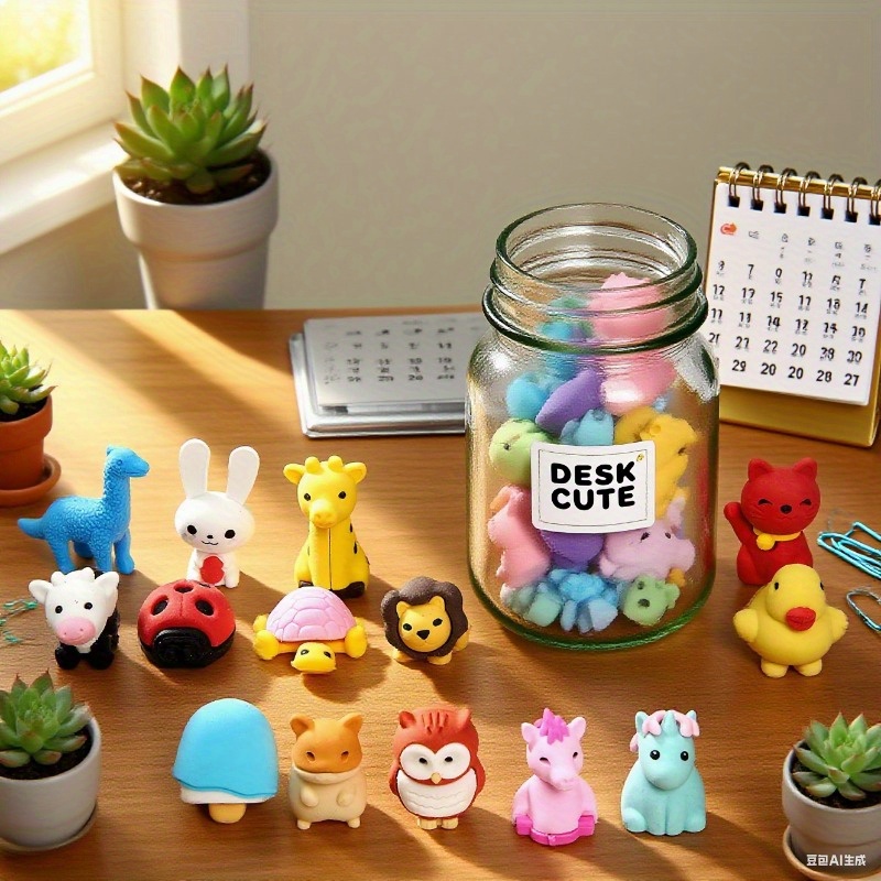 36Pcs Animal Erasers for offic - Pet Supplies In Bulk recensione e prezzo
