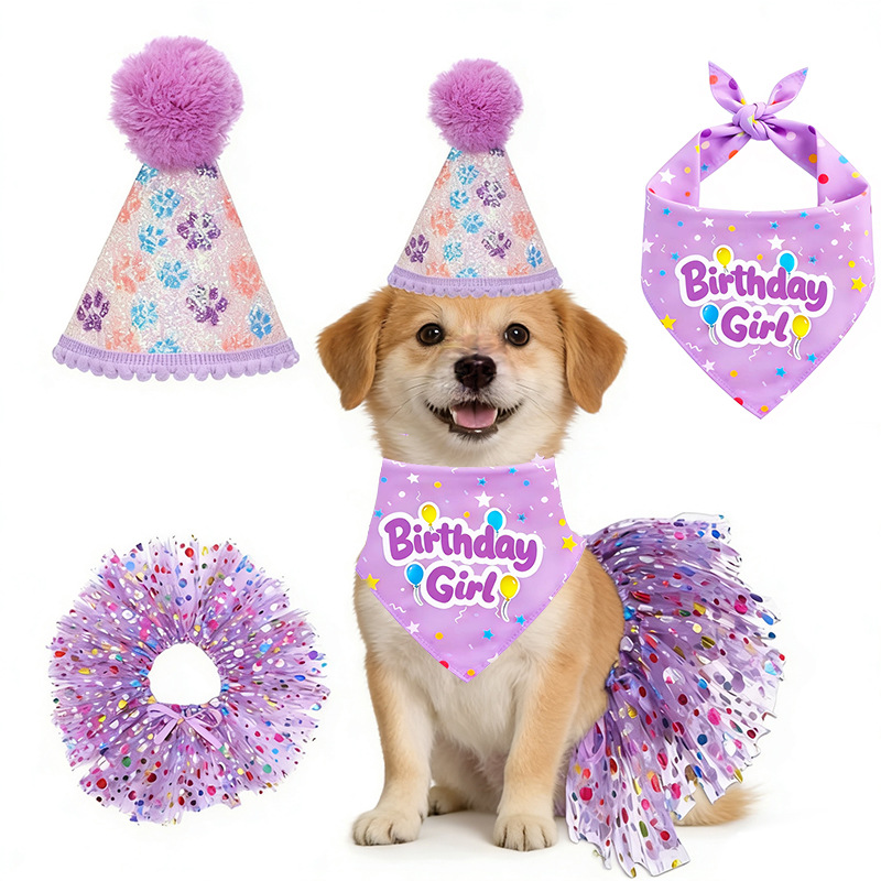 Dog Birthday Party Set Bandana - Pet Supplies In Bulk recensione e prezzo
