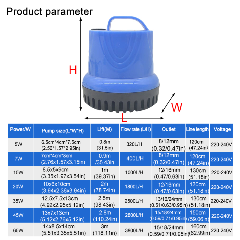Aquarium Submersible Filter Wa - Fish Tank Filter Pump recensione e prezzo