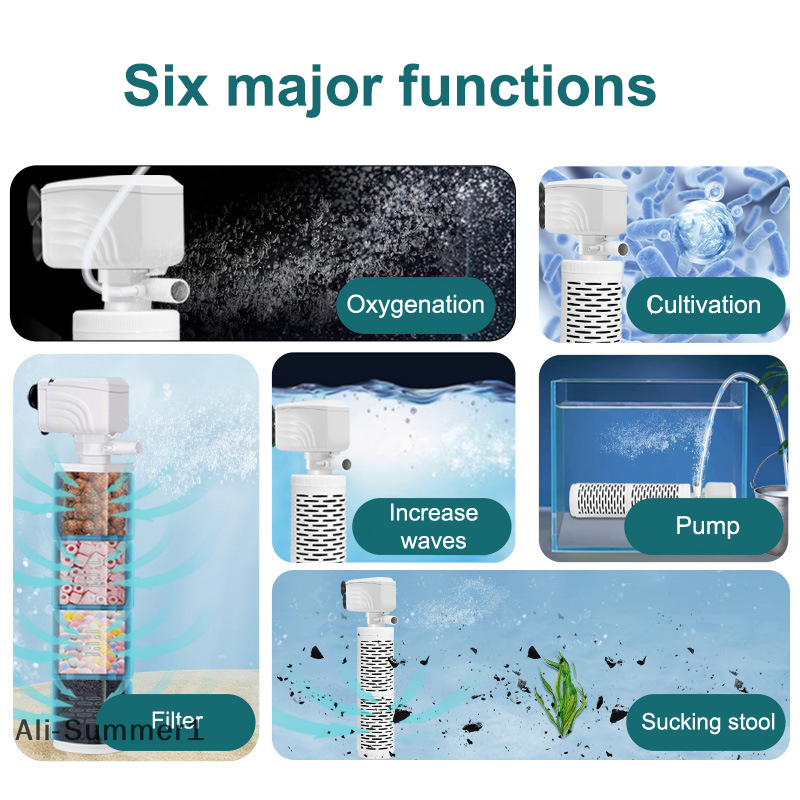 【E】3 In 1 Aquarium Filter Pump - Fish Tank Filter Pump recensione e prezzo