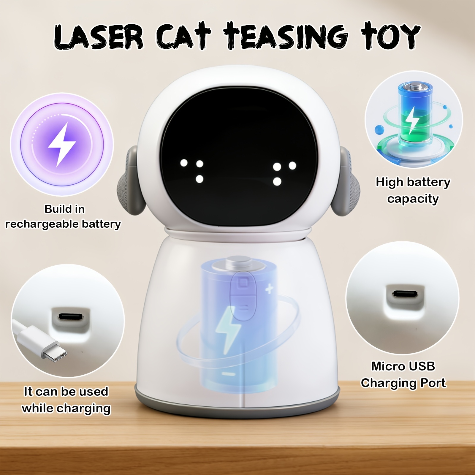 Indoor Cat Laser Toy - Recharg - Interactive Cat Toy recensione e prezzo