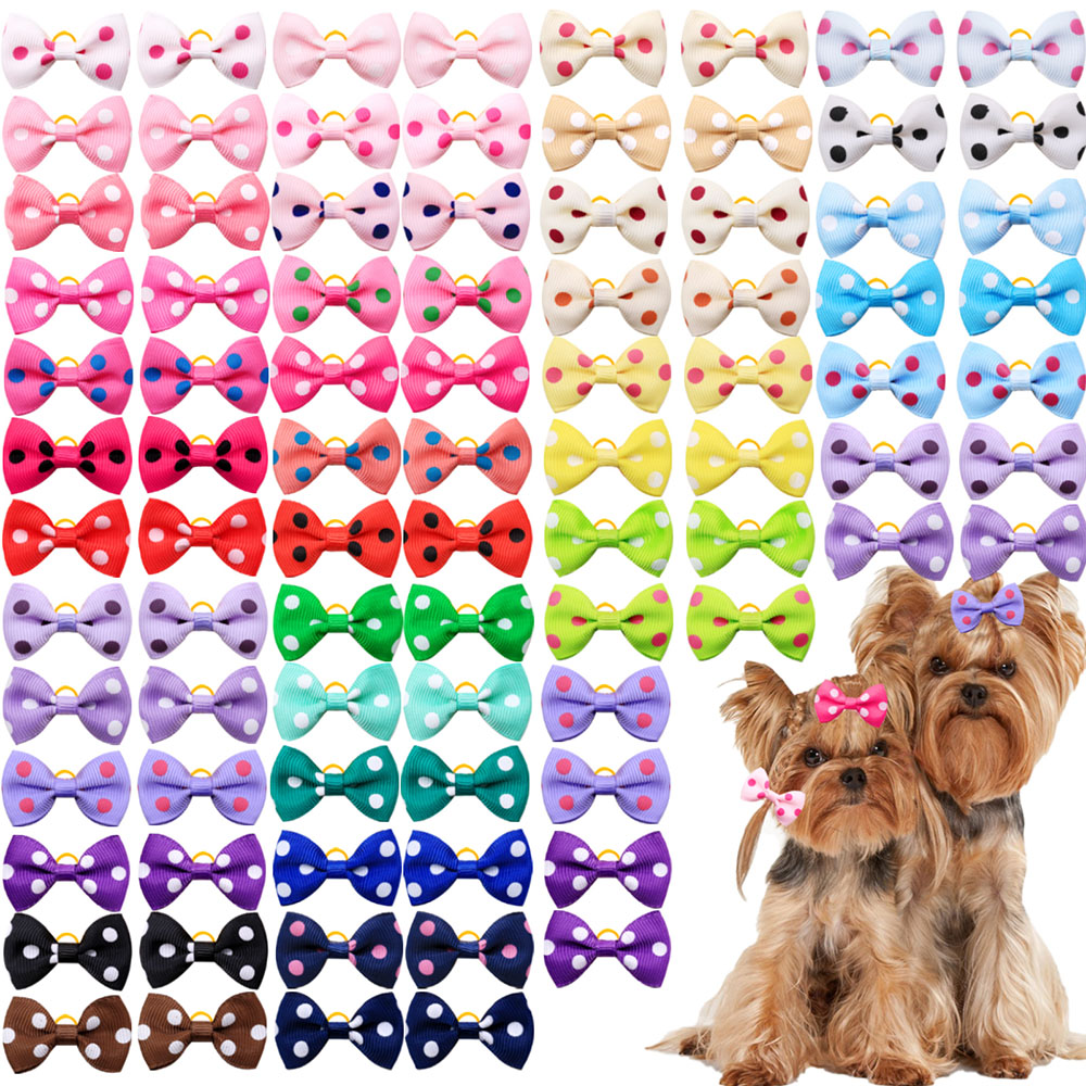 50PCS Puppy Bows With Rubber B - Pet Supplies In Bulk recensione e prezzo