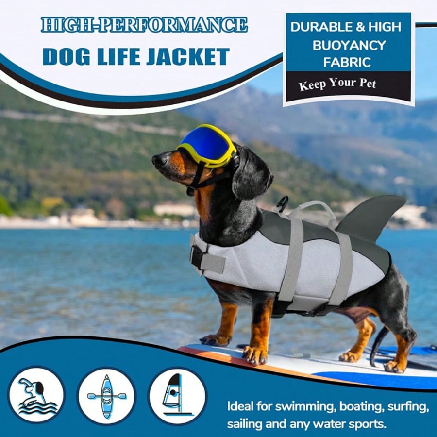 Shark Dog Life Jacket Adjustab - Dog Life Jacket recensione e prezzo