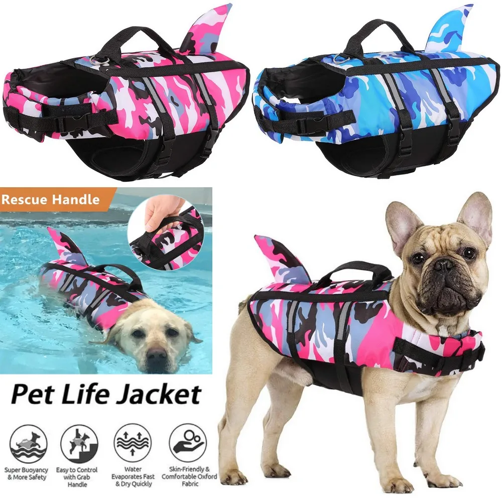 Camouflage Shark Dog Life Jack - Dog Life Jacket recensione e prezzo