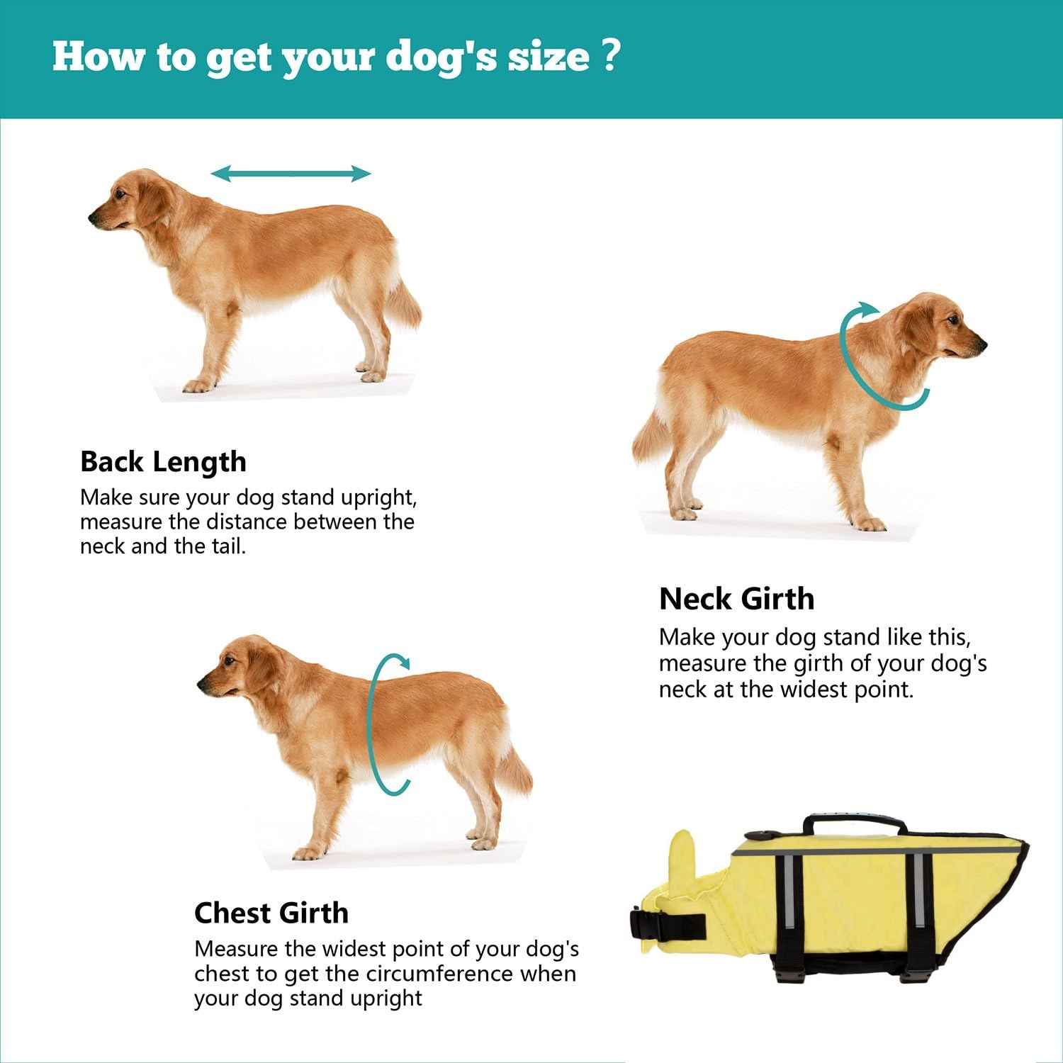 1Piece Outdoor Dog Yellow Life - Dog Life Jacket recensione e prezzo