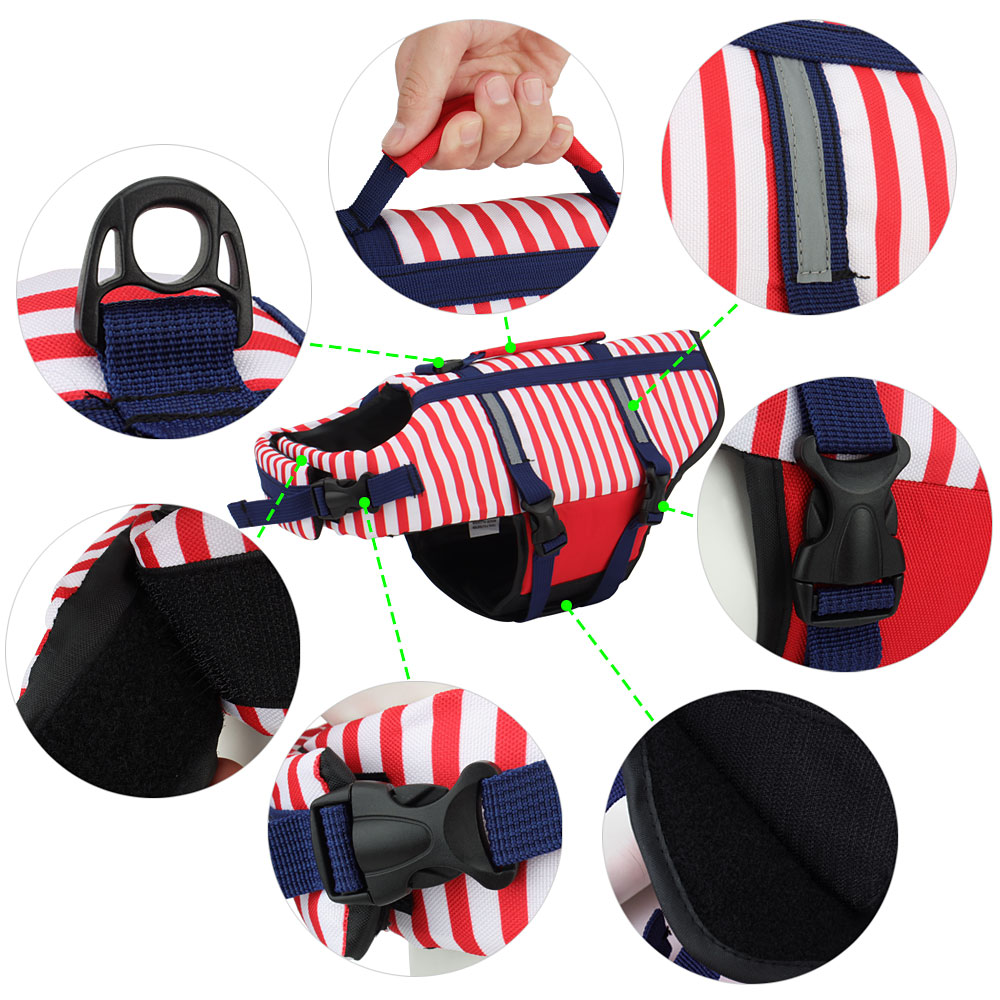 Summer Striped Pet Dog Life Sw - Dog Life Jacket recensione e prezzo