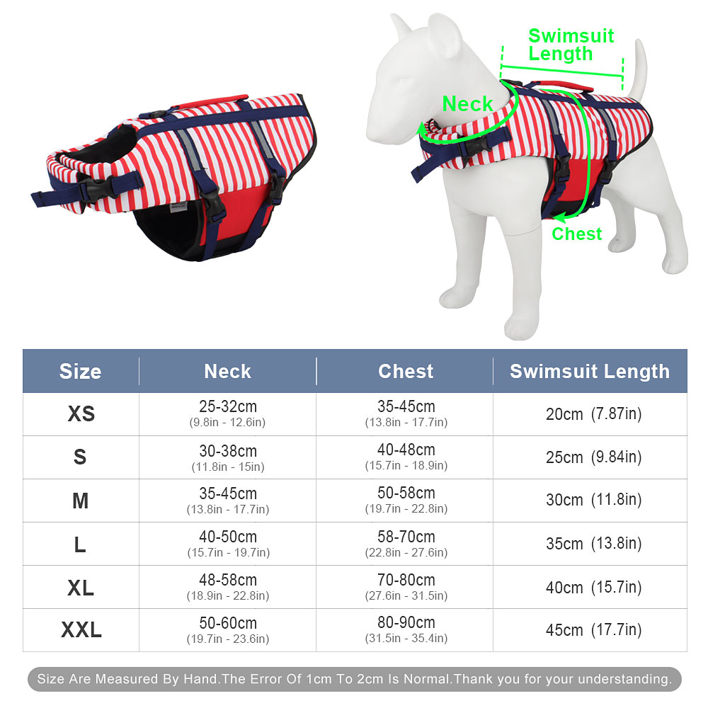 Summer Striped Pet Dog Life Sw - Dog Life Jacket recensione e prezzo