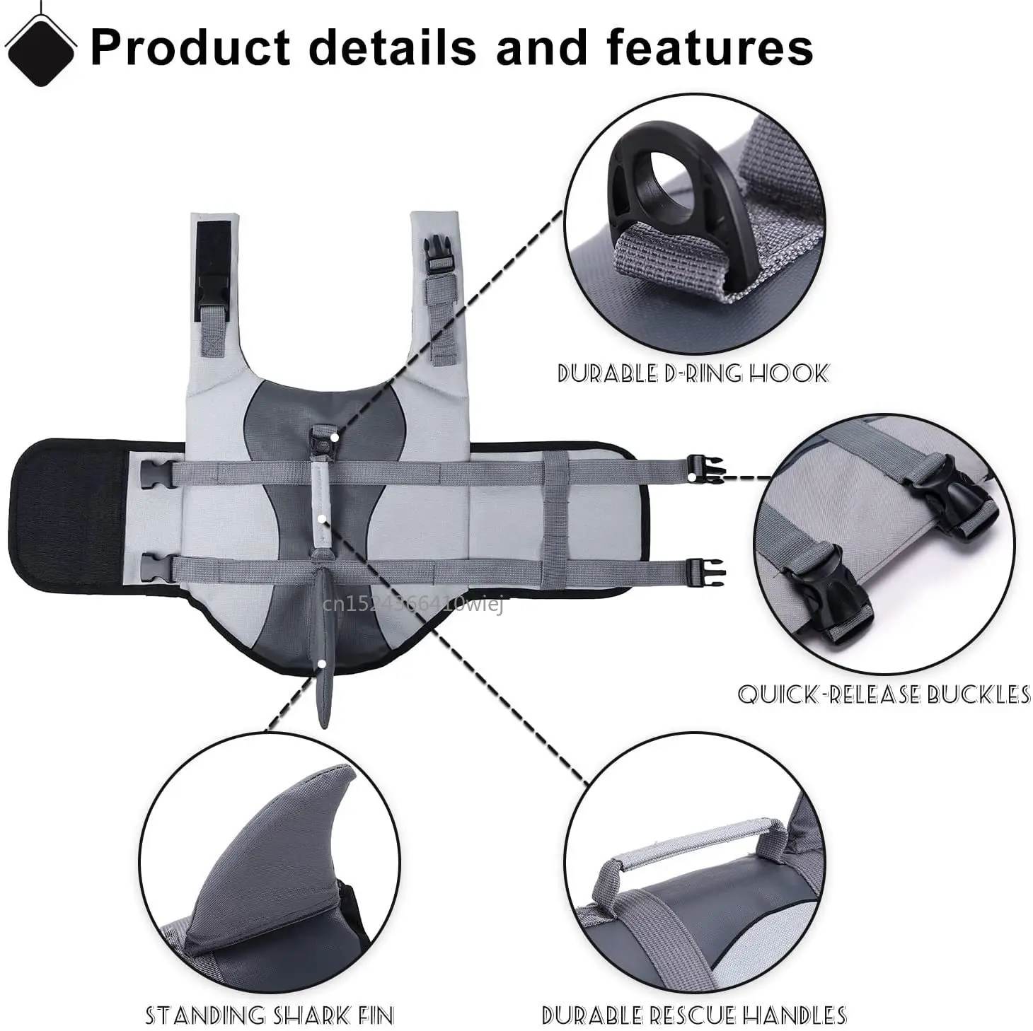 Shark Dog Life Jacket Enhanced - Dog Life Jacket recensione e prezzo