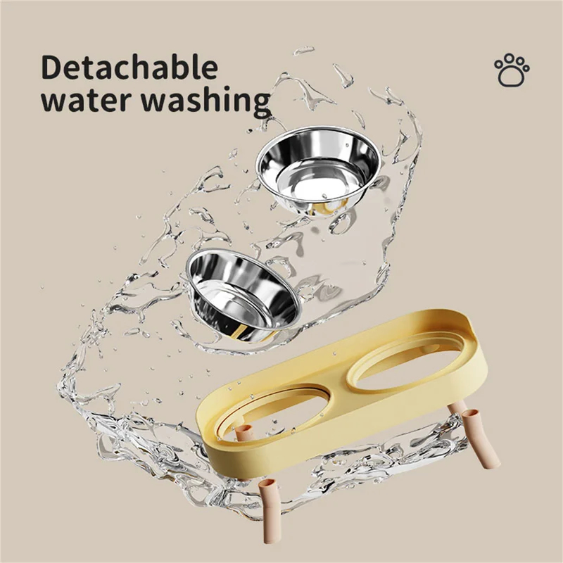Dog Cat Feeding Double Bowl Co - Pet Supplies Usa recensione e prezzo