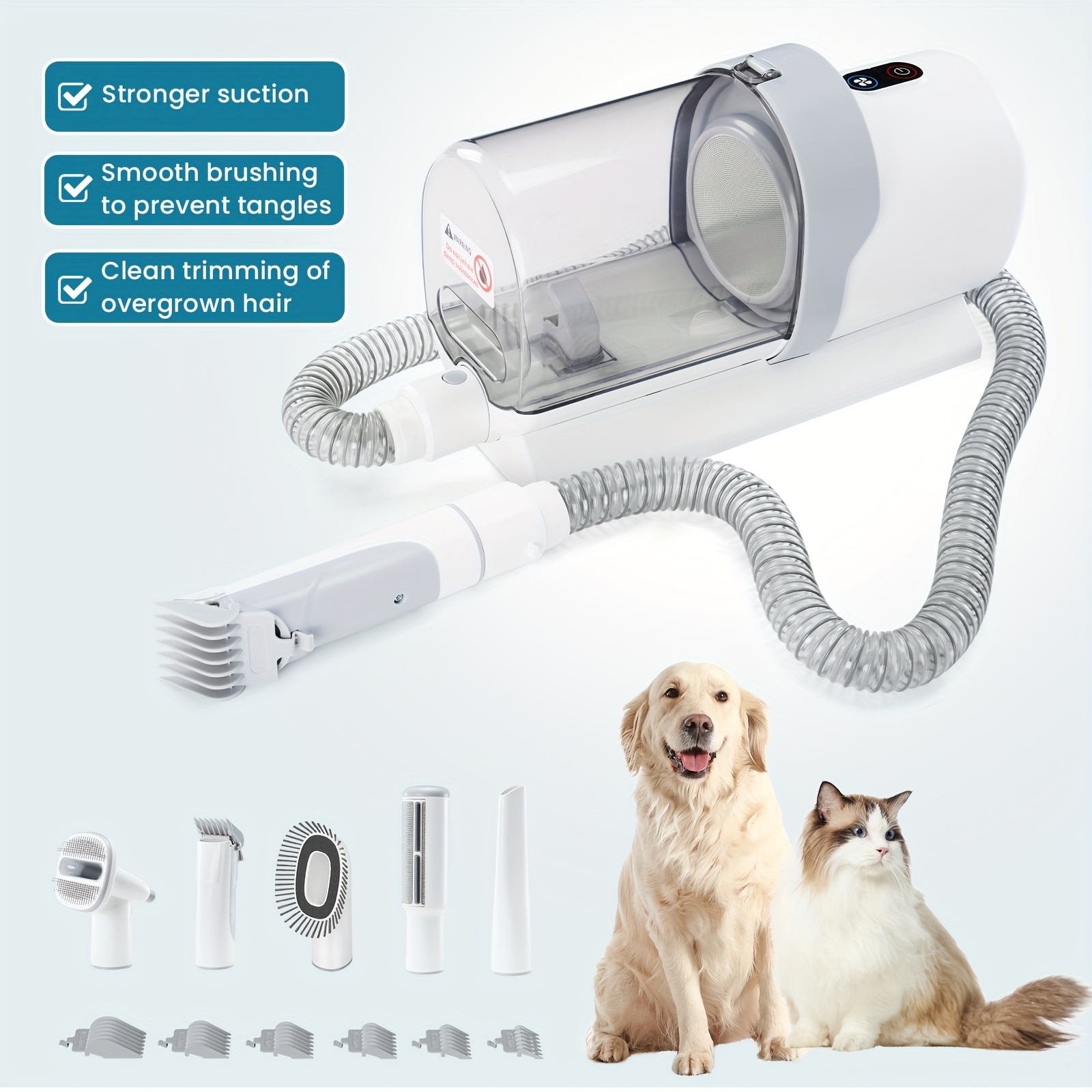 New Pet Grooming Vacuum Kit 5  - Pet Supplies Usa recensione e prezzo