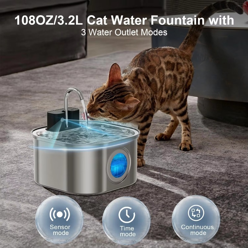 3.2L Wireless Cat Water Founta - Pet Water Fountain recensione e prezzo